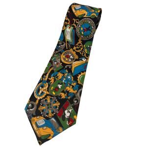 Disney Mickey Unlimited Clock Silk Tie